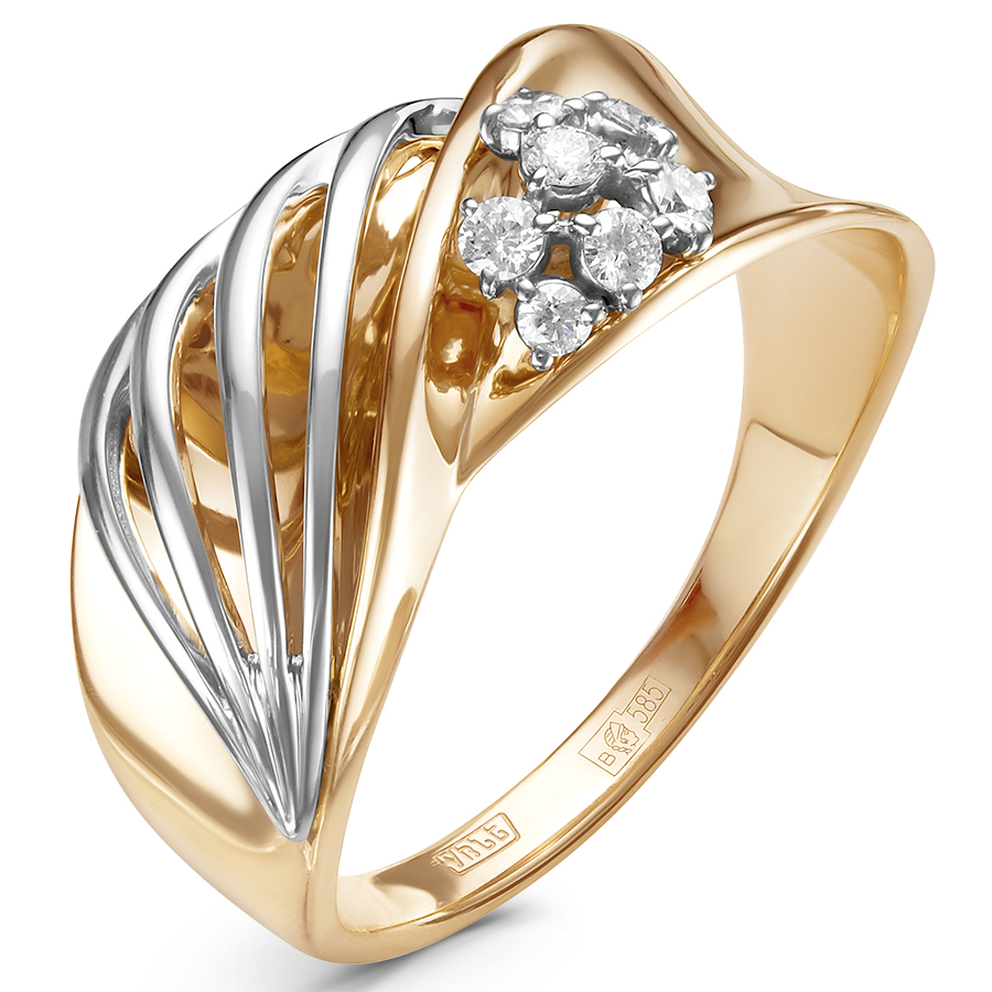Кольцо, золото, бриллиант, 01-3083